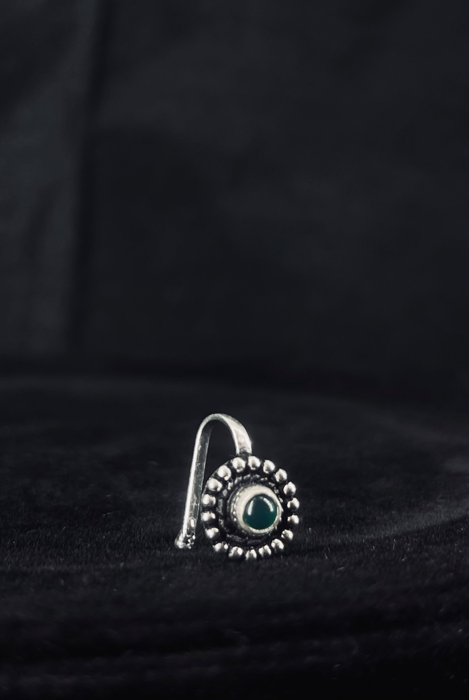 Emerald Sun Nose Pin