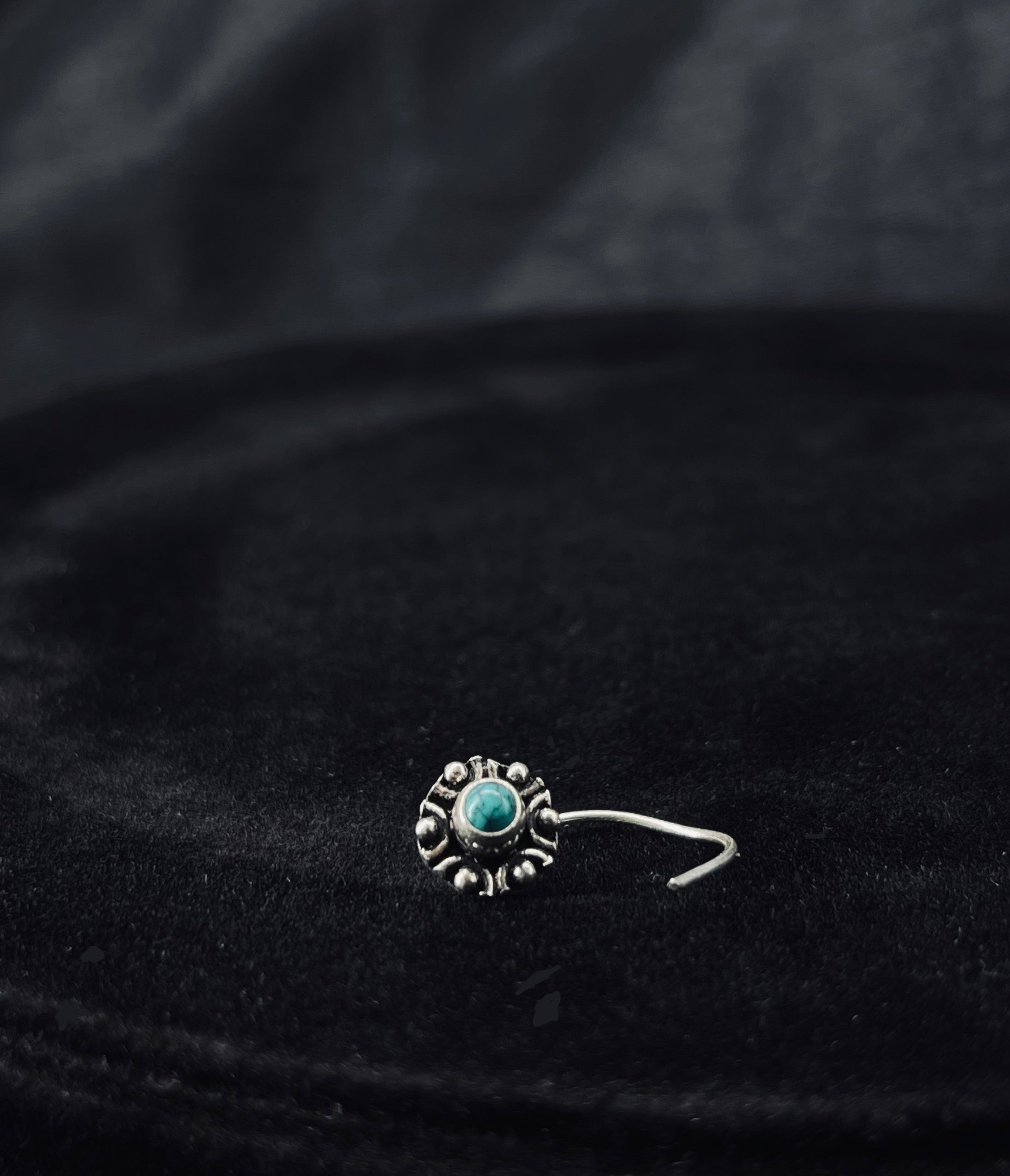 Firoza Chakra Nose Pin