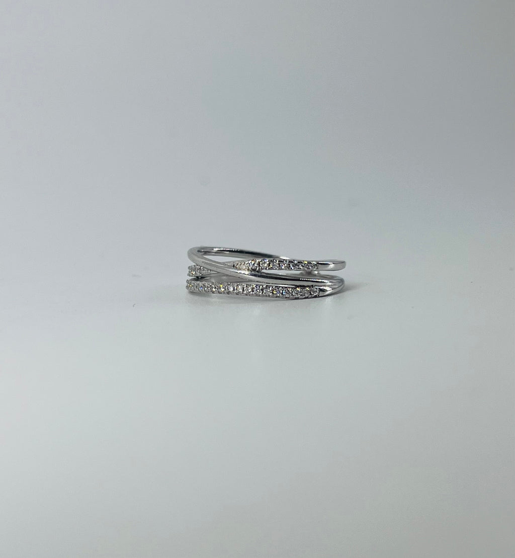 Diamond 3 Orbit Ring