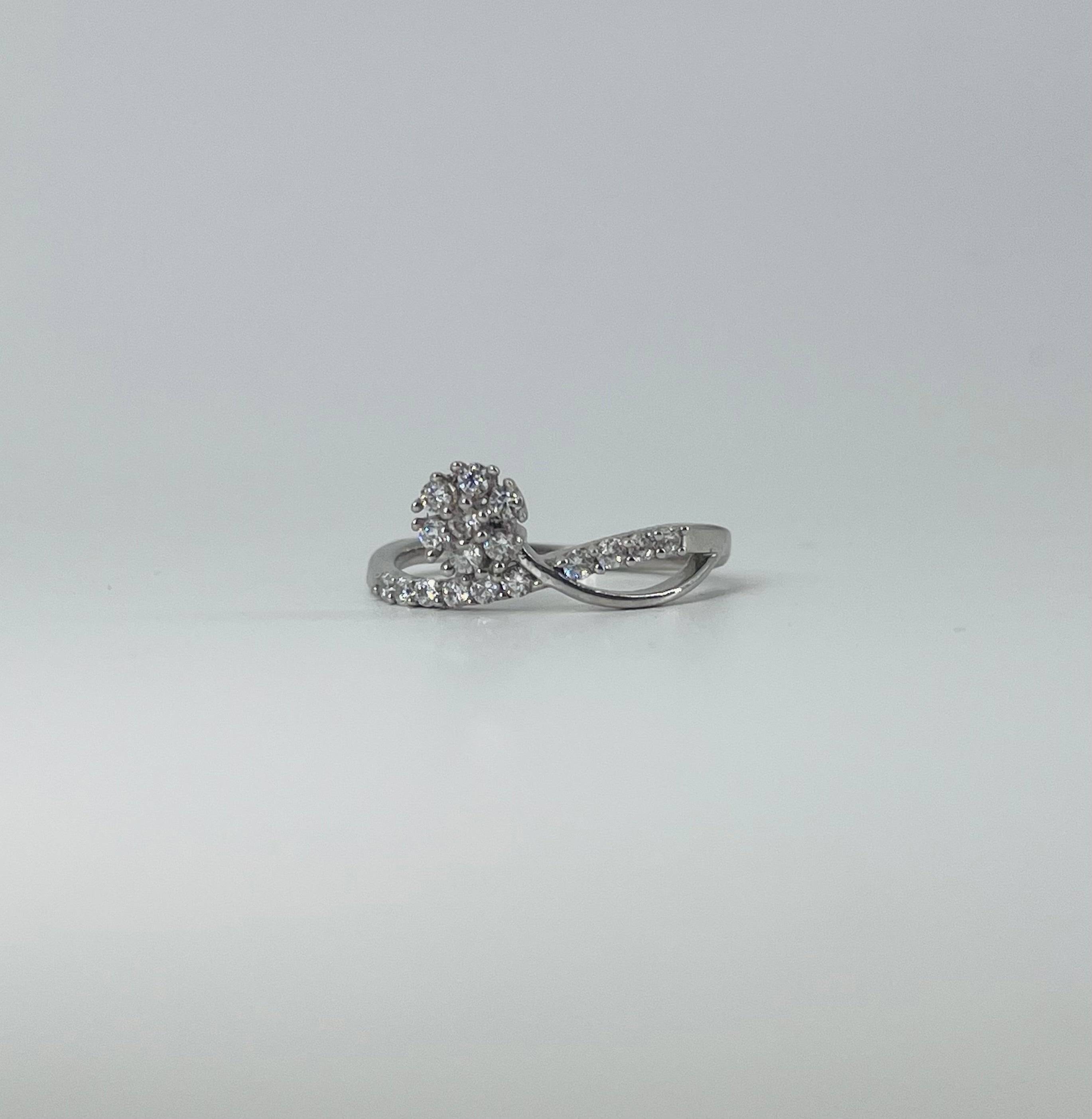 Diamond Dandelion Ring