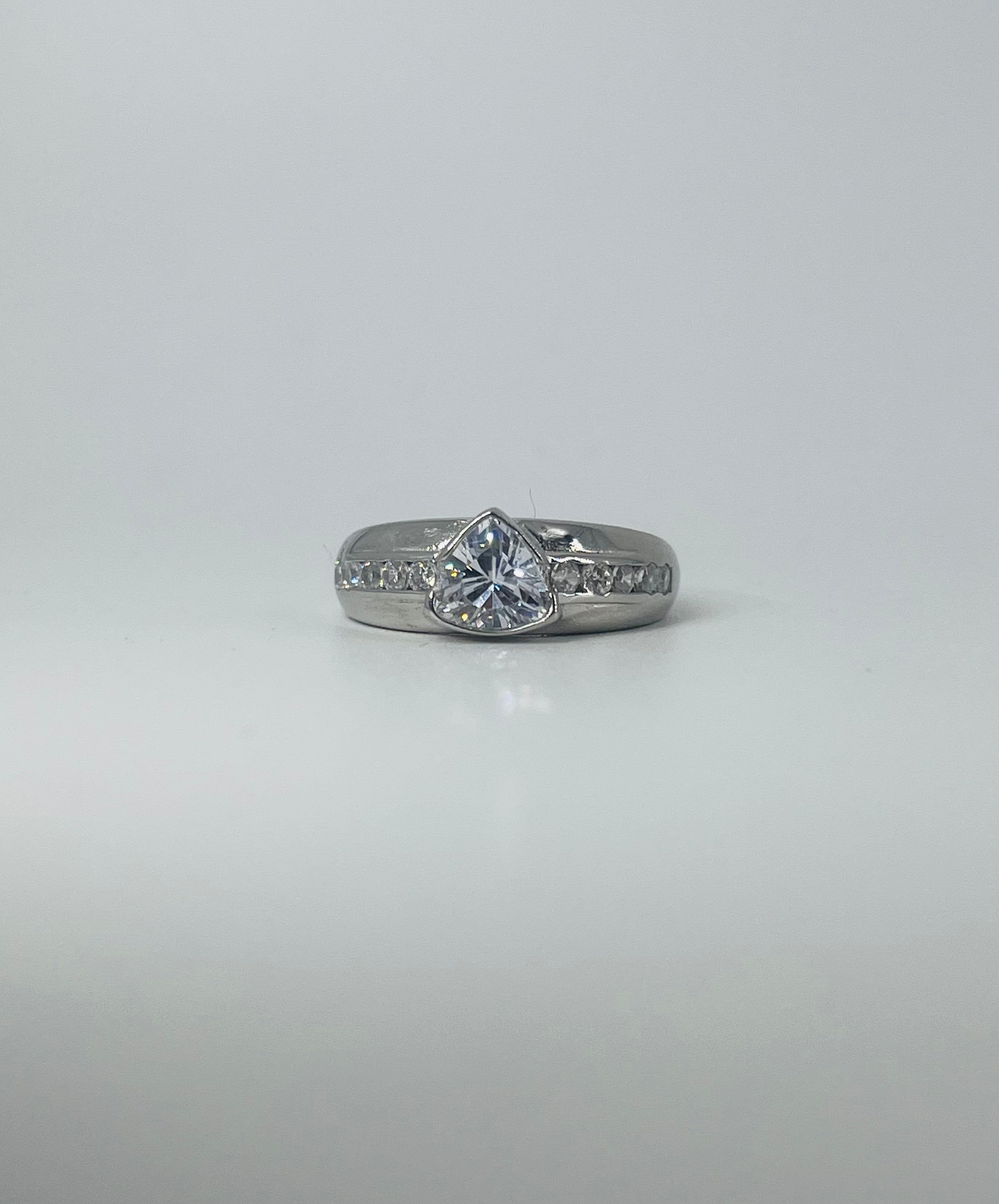 Diamond Prism Orbit Ring