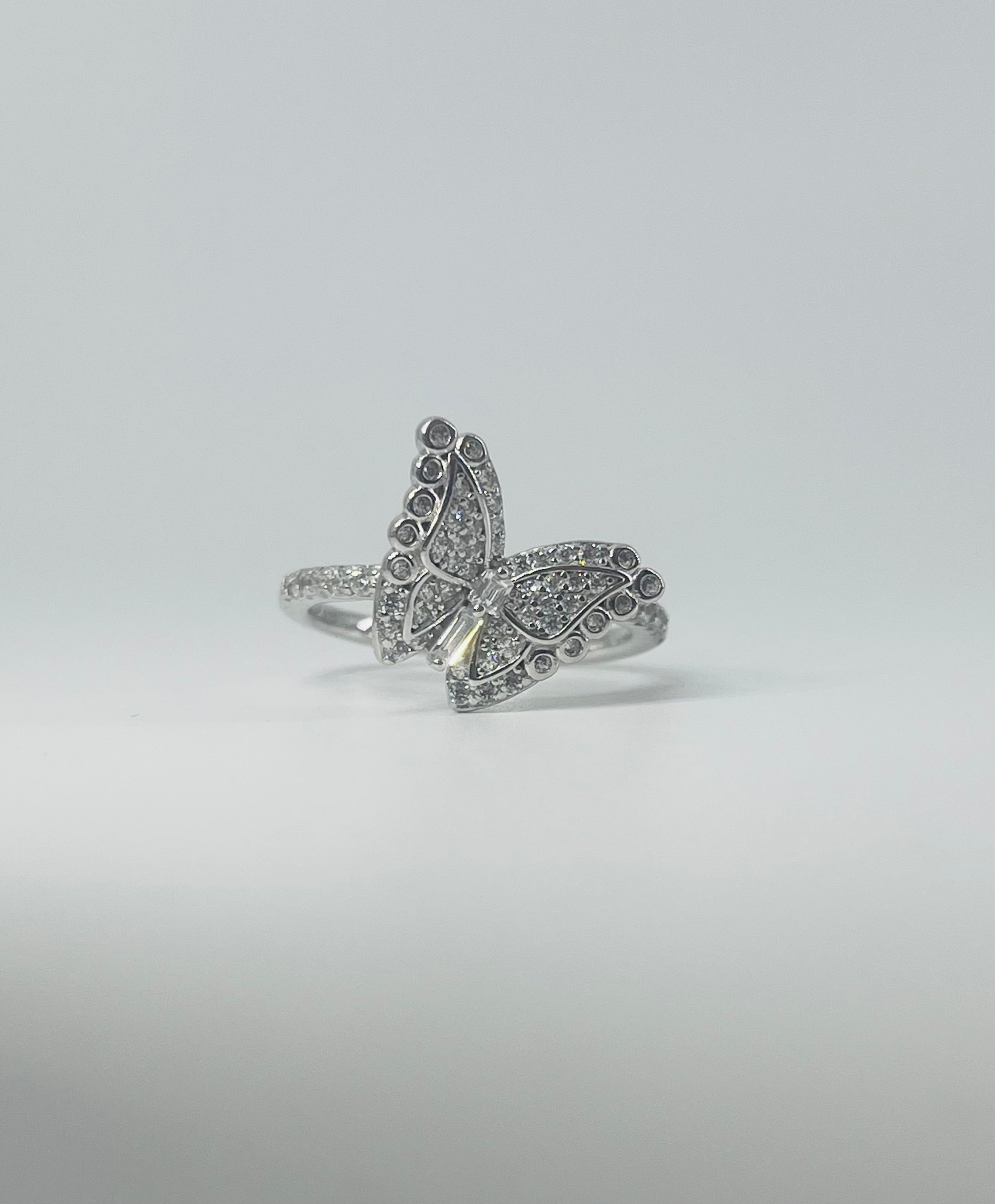 Diamond Butterfly Ring