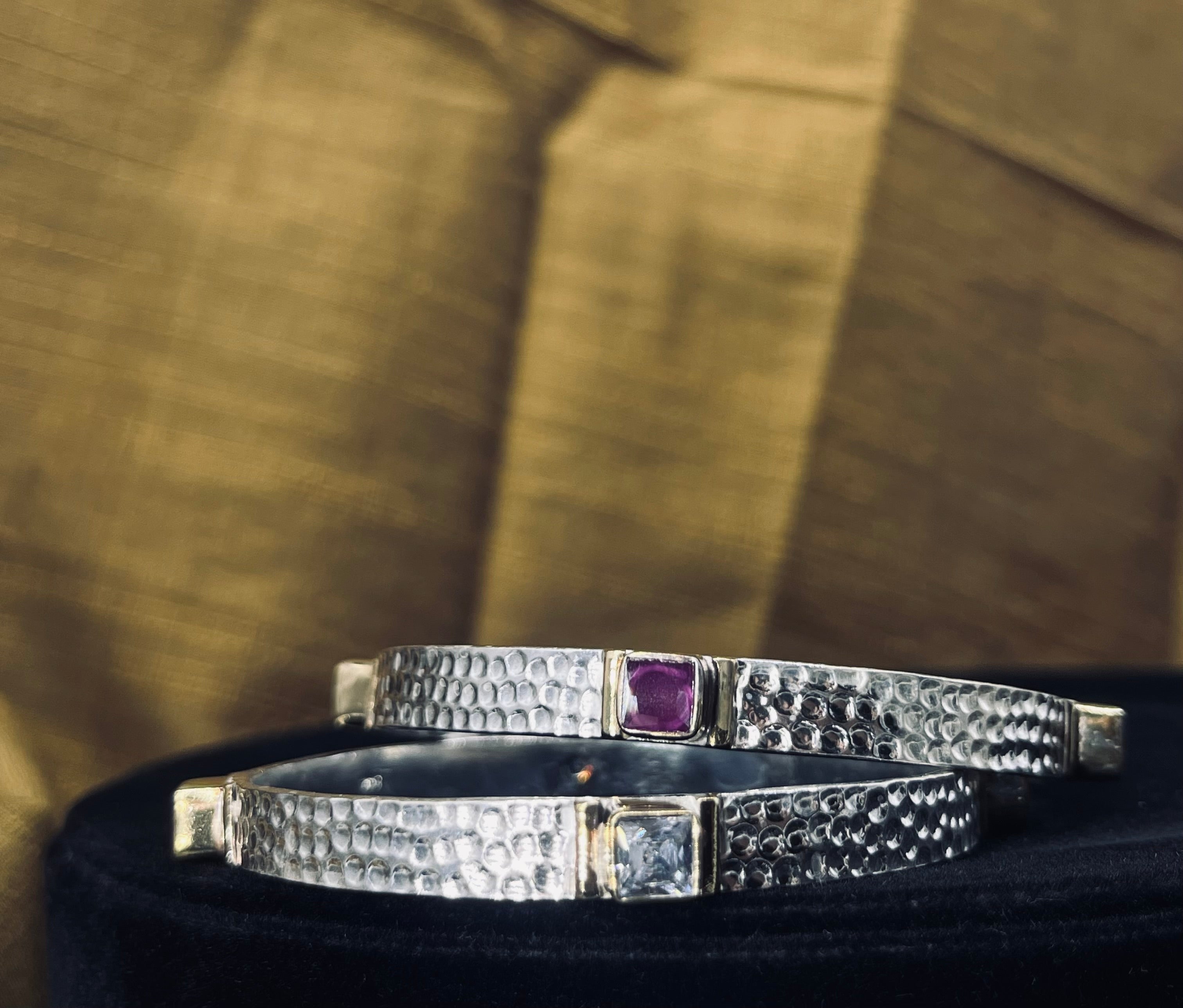 Tricolour Tribal Bangles