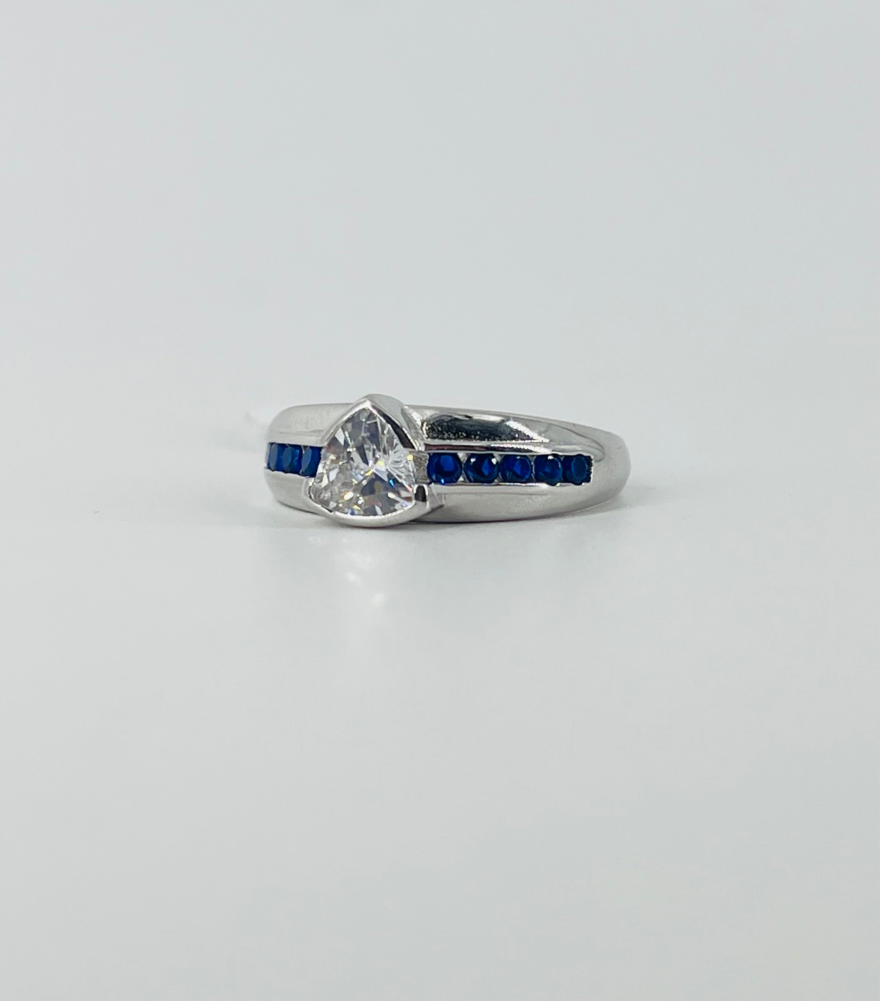 Sapphire Crown Ring