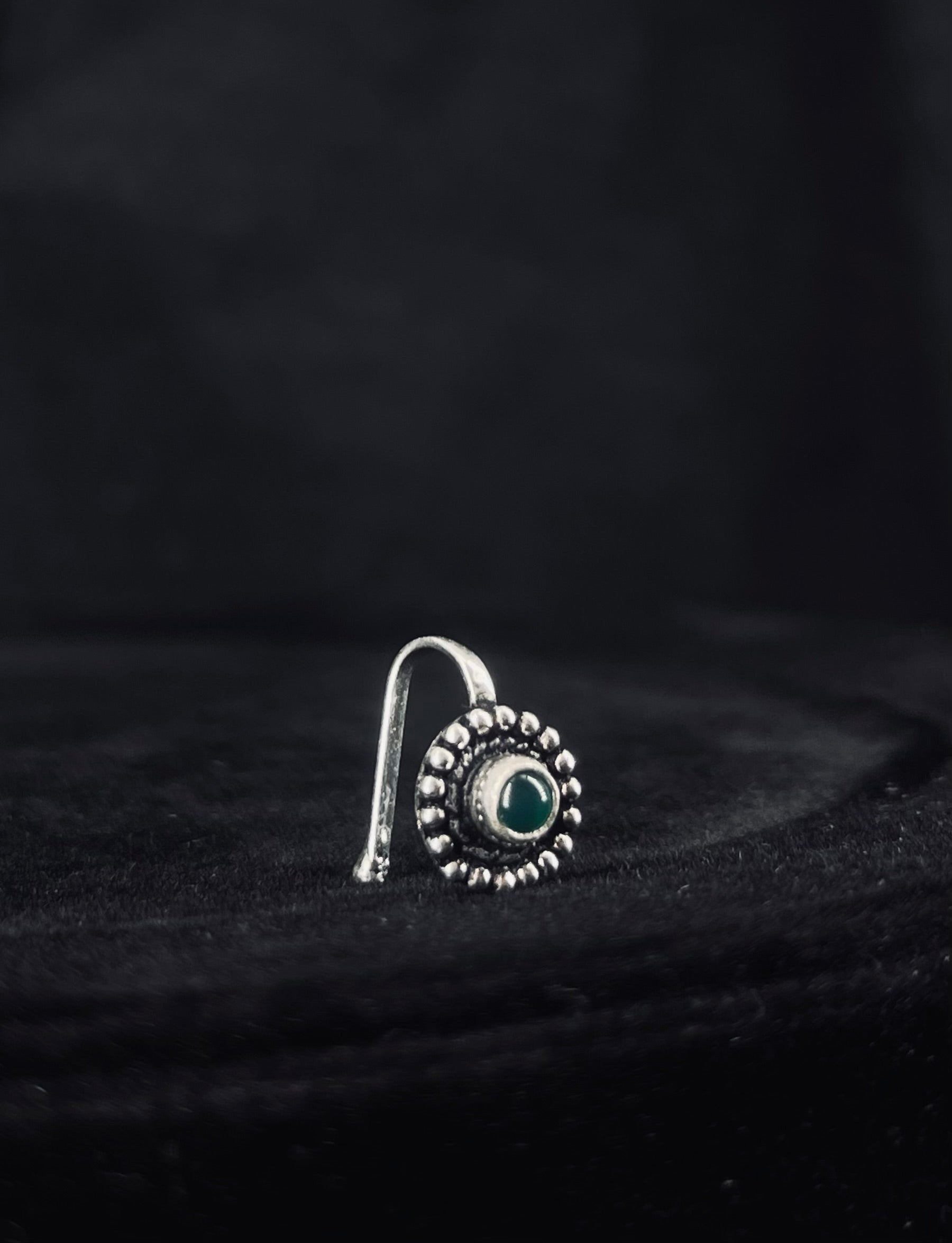 Emerald Sun Nose Pin