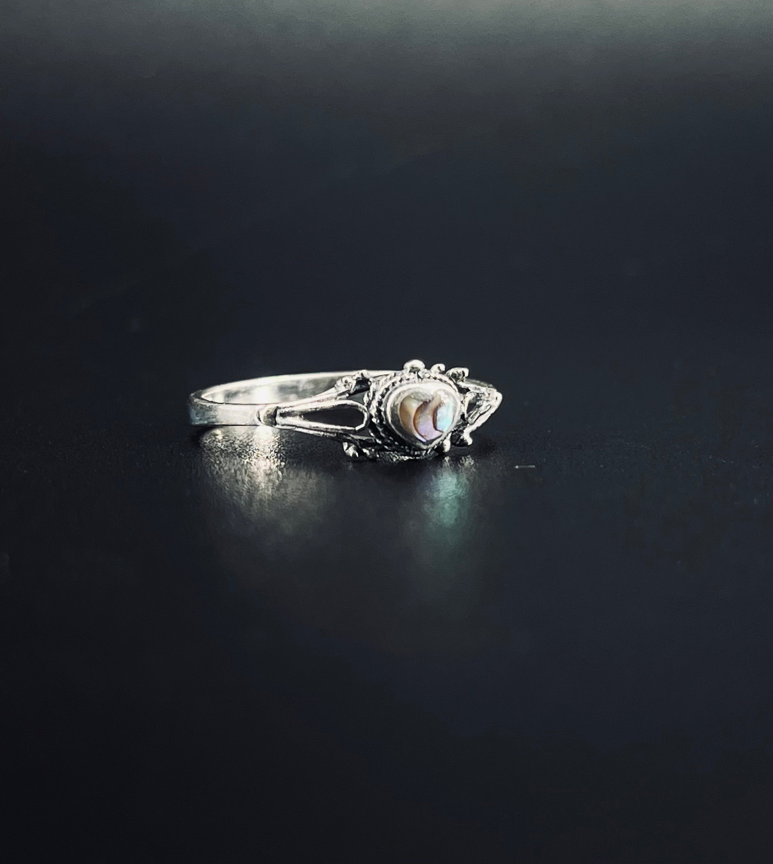 Opal Heart Royal Ring