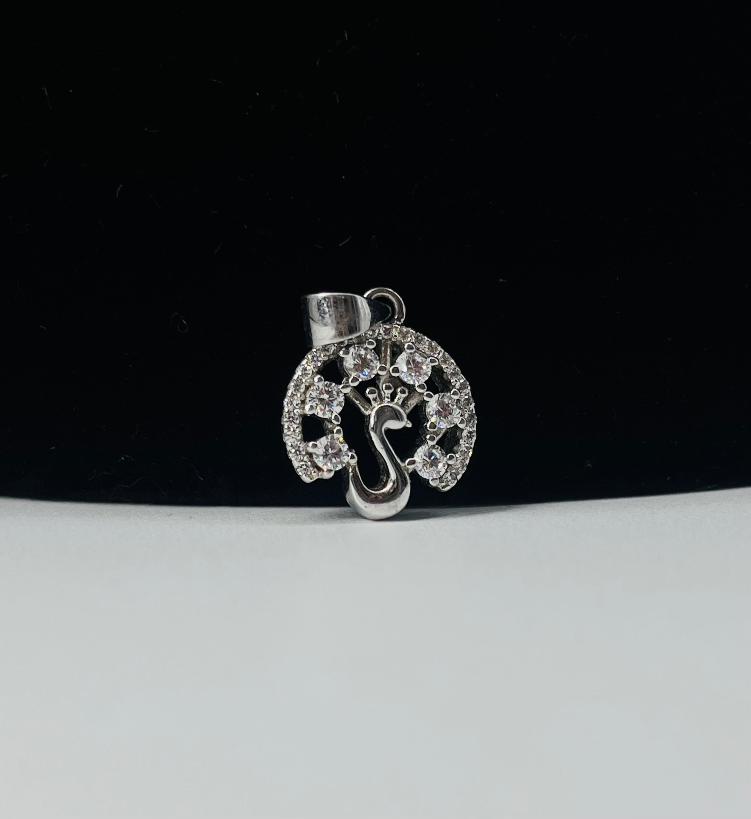 Diamond Peacock Pendant