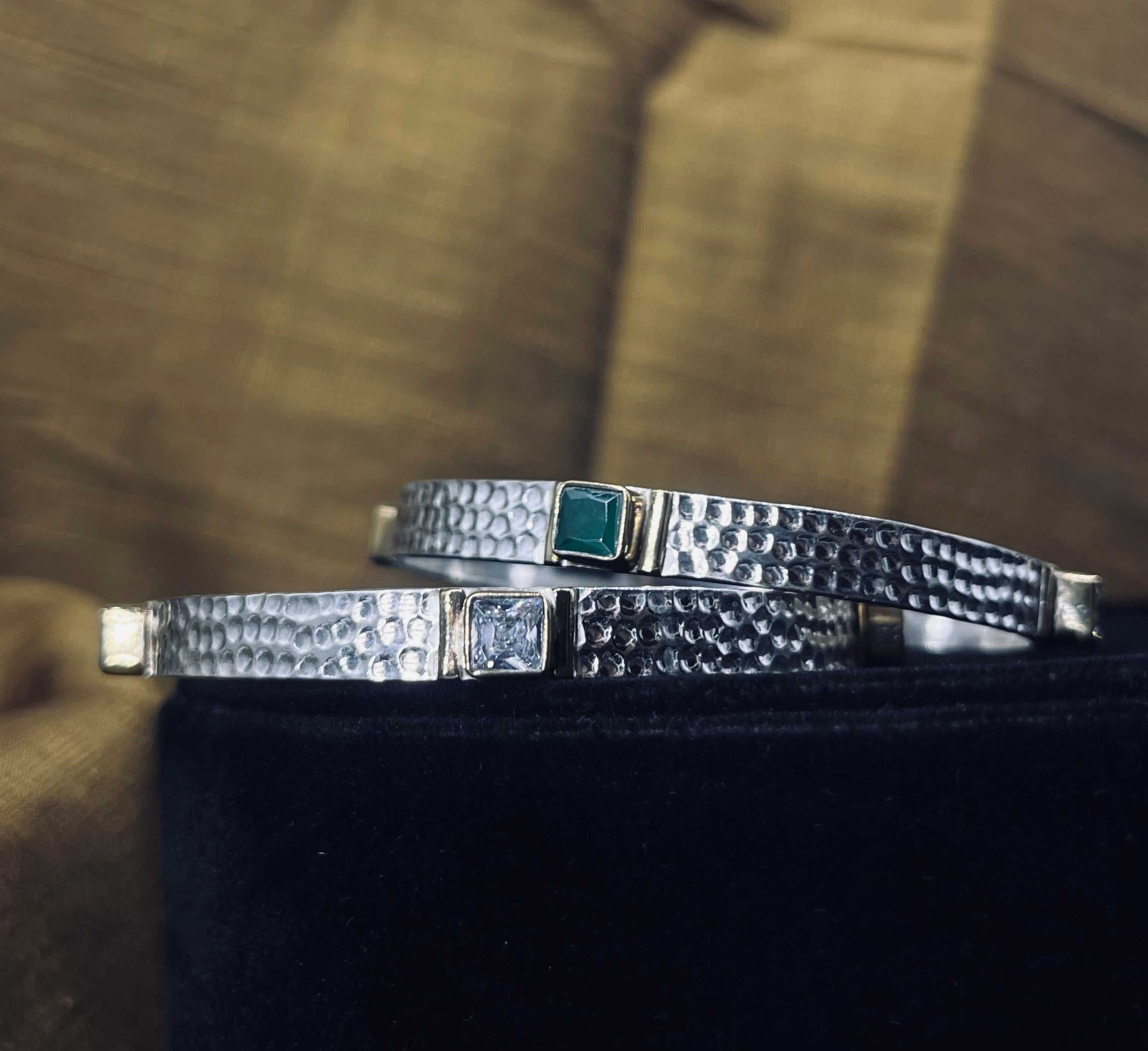 Tricolour Tribal Bangles