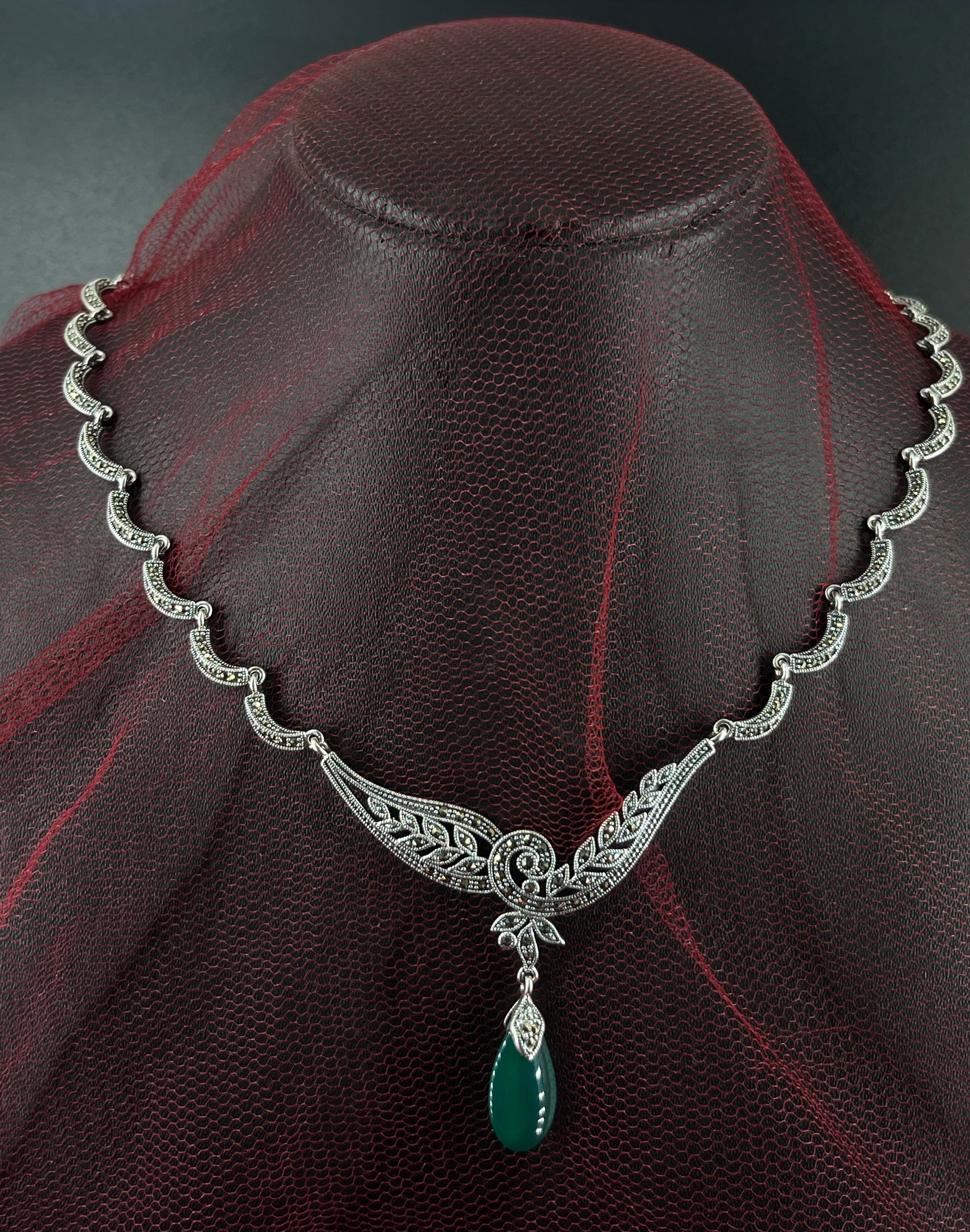Emerald Wing Necklace
