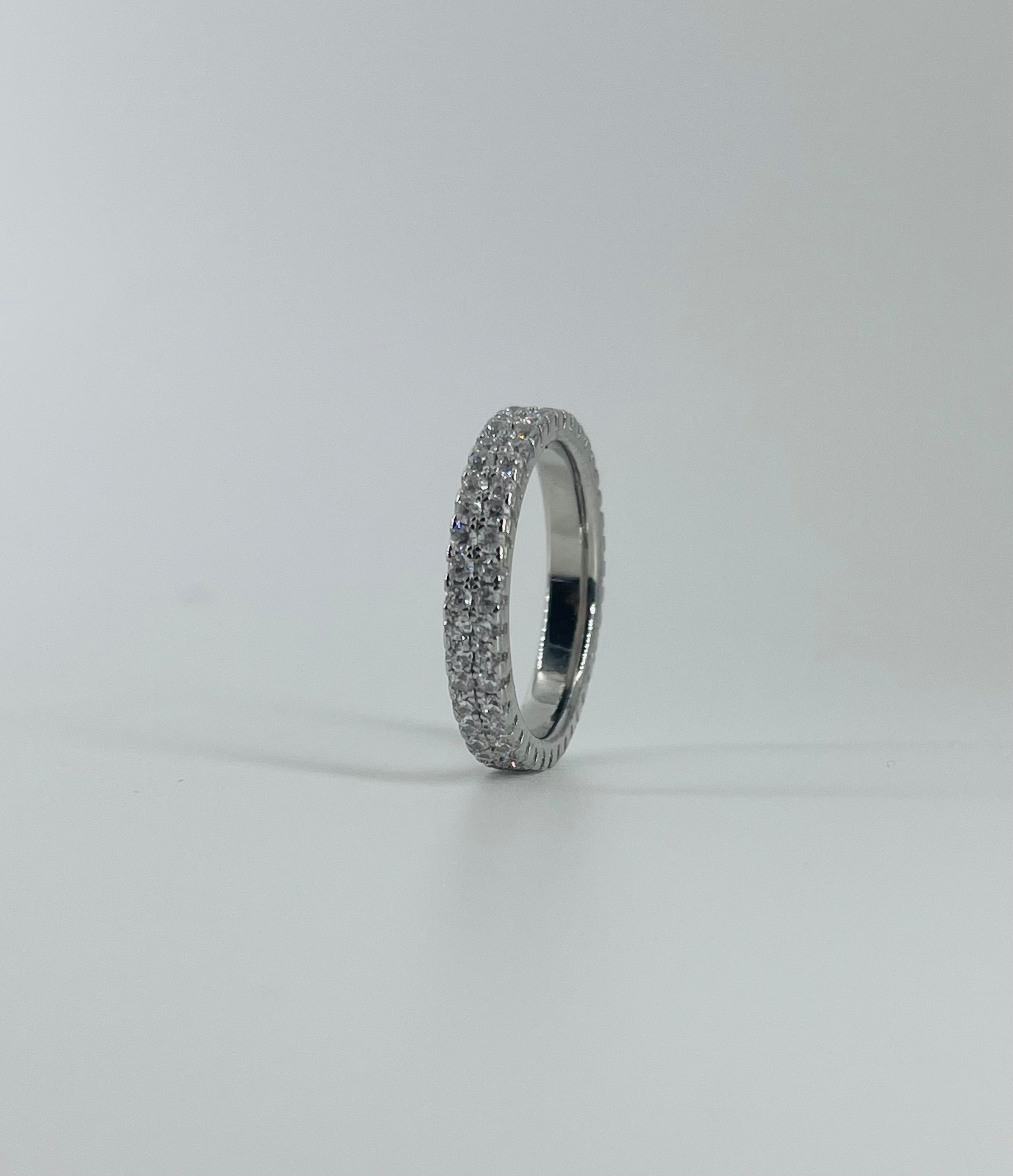 Dual Layer Diamond Band
