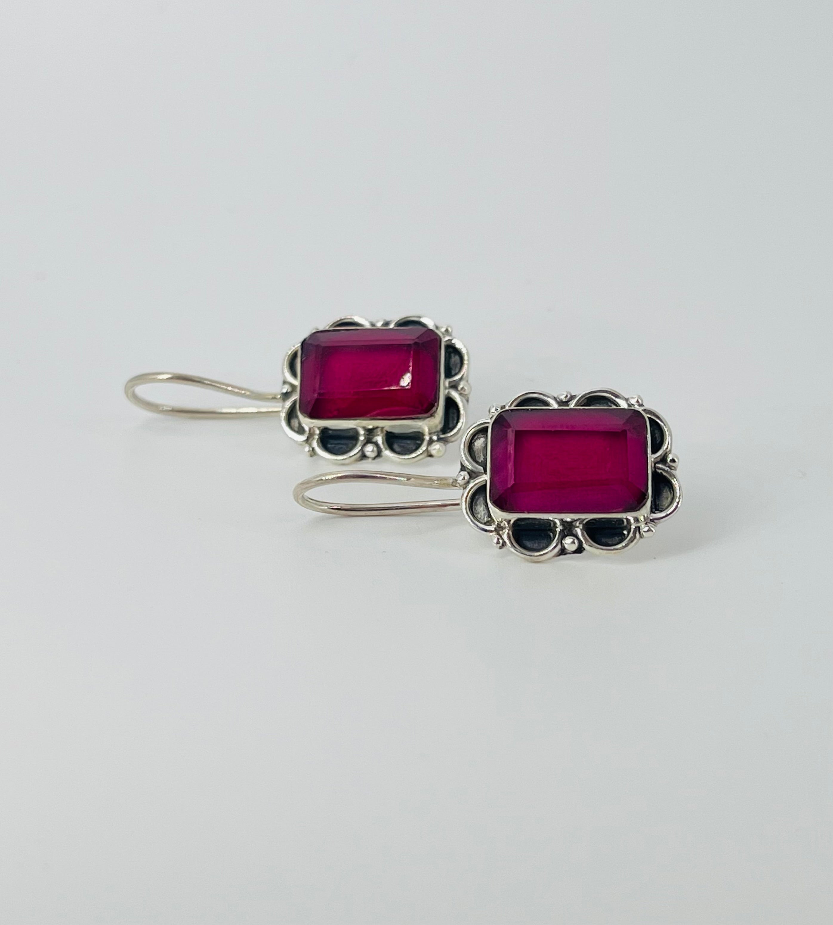 Ruby Tribal Earrings