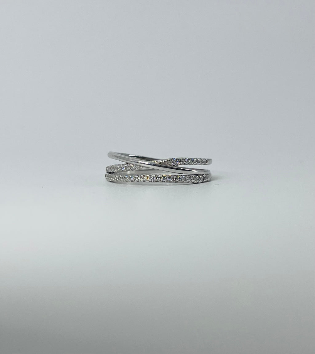 Diamond 3 Orbit Ring