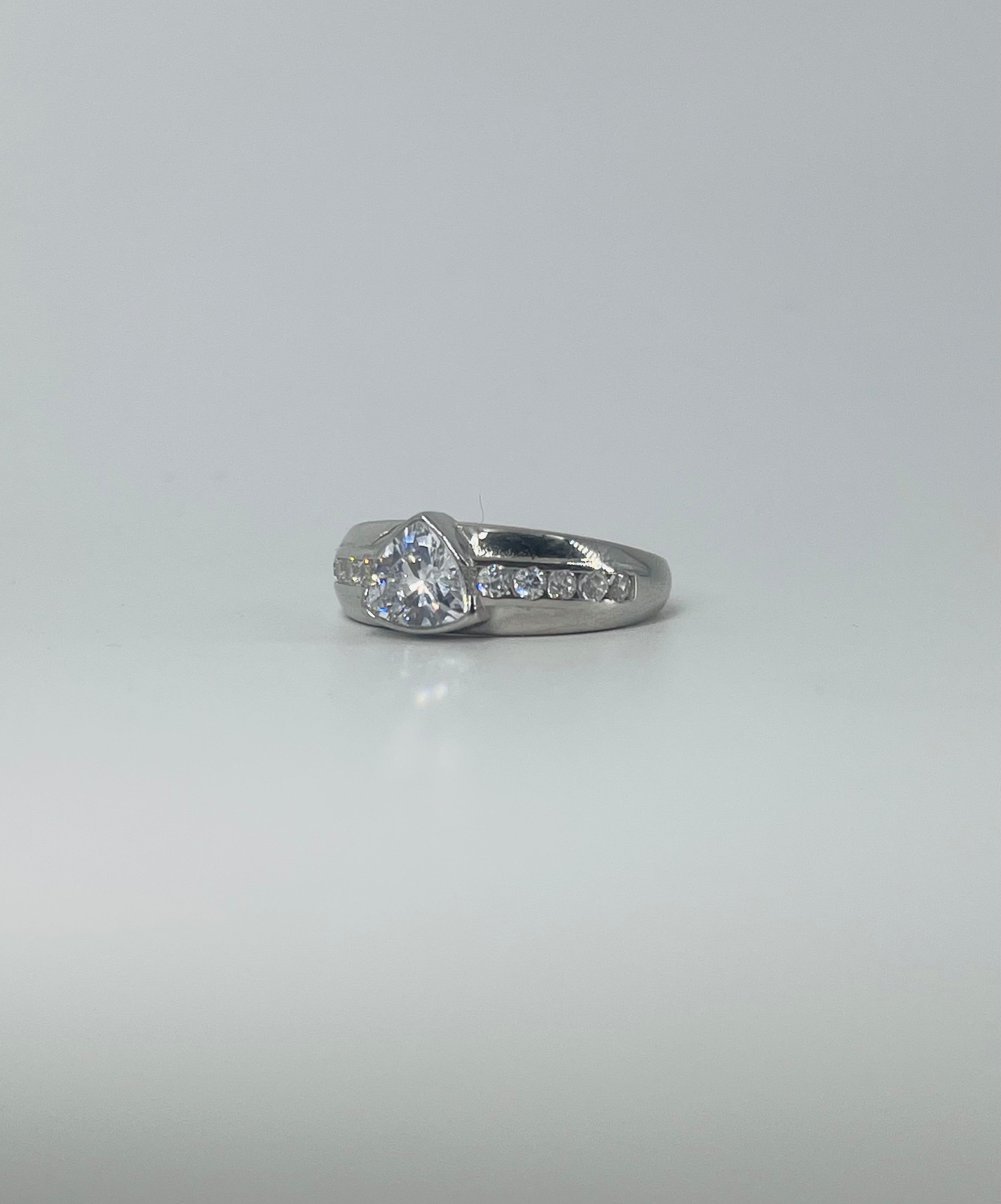 Diamond Prism Orbit Ring