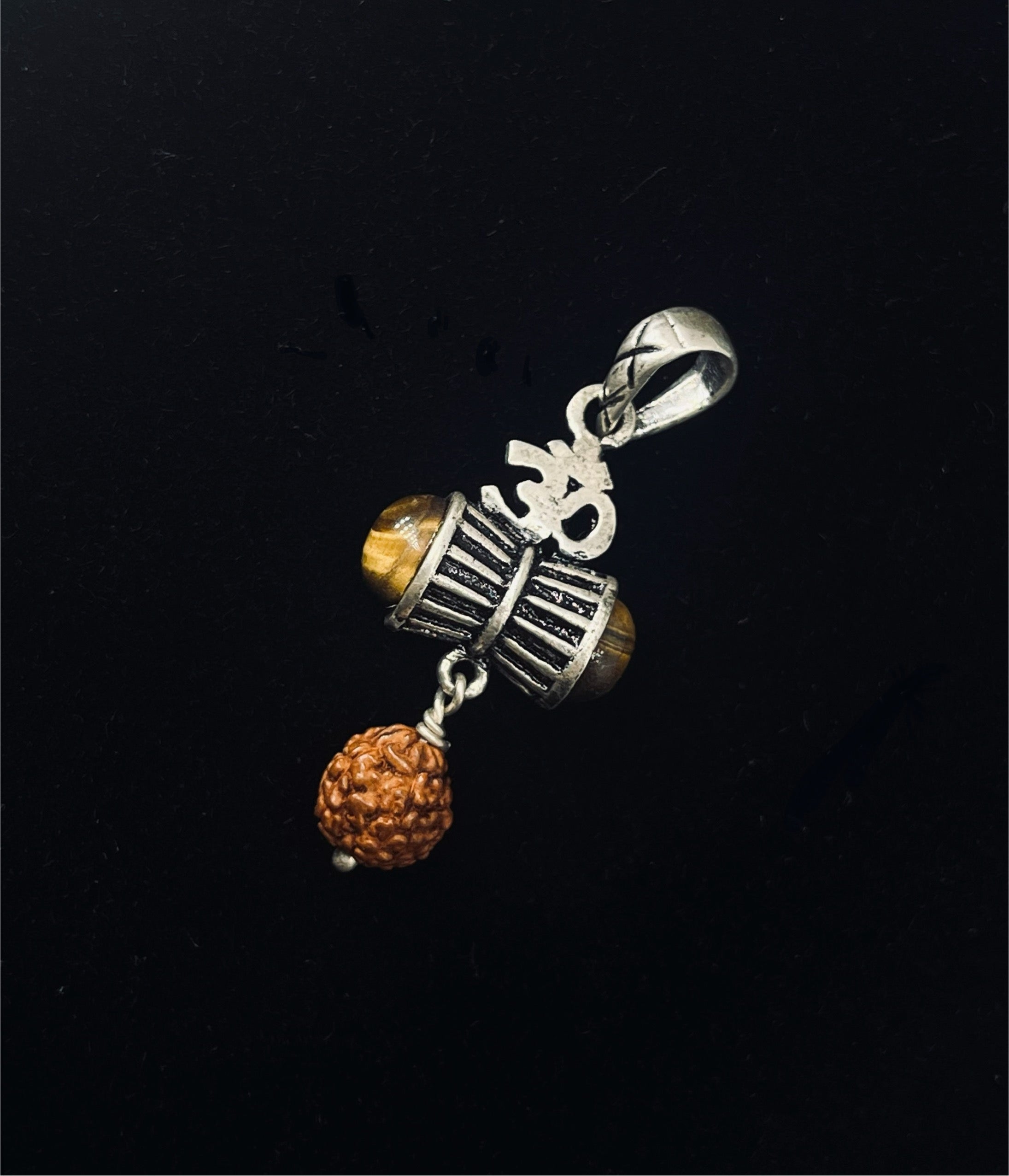 Damru Rudraksh Pendant
