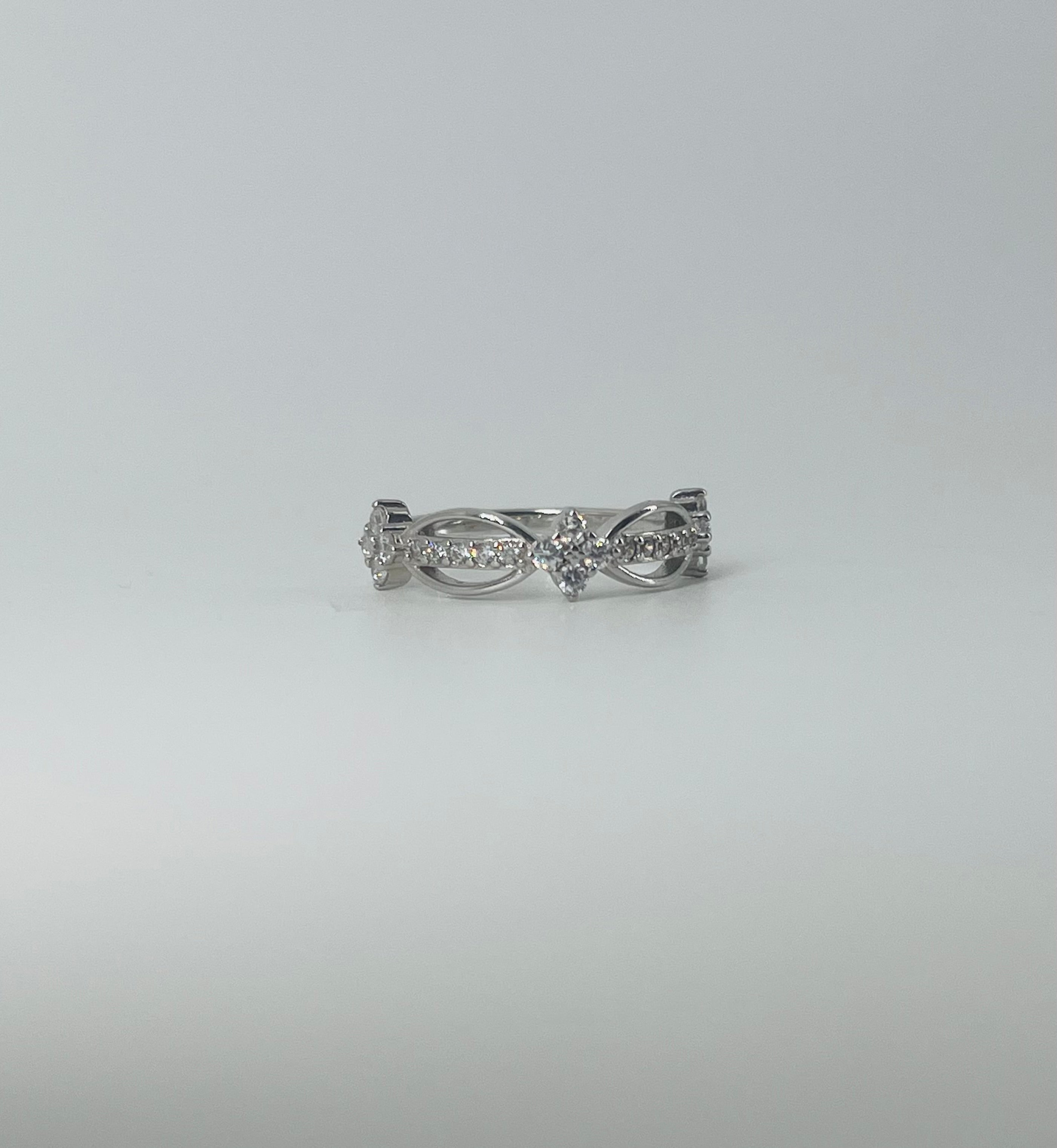 Diamond Charkat Infinity Ring