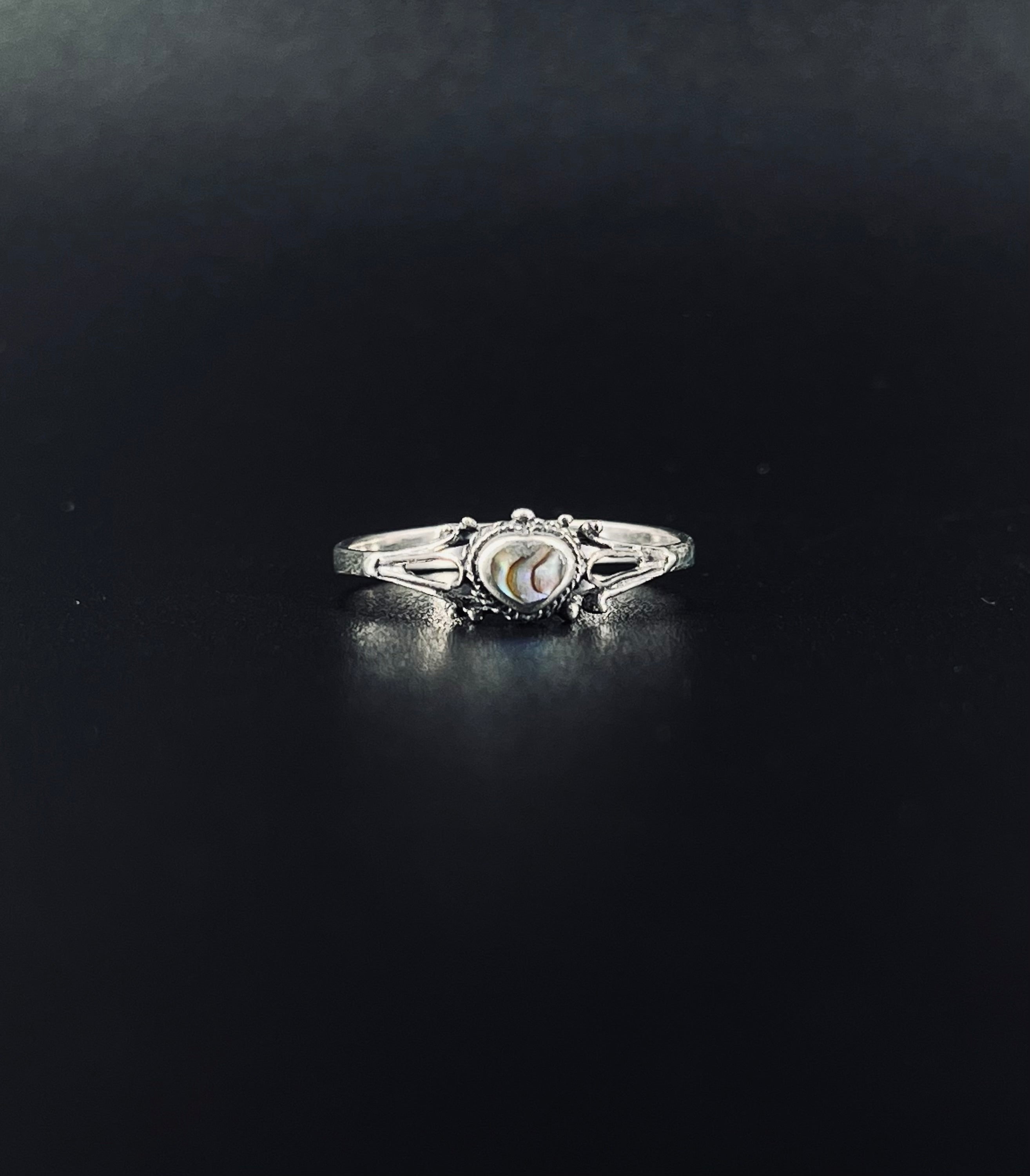 Opal Heart Royal Ring