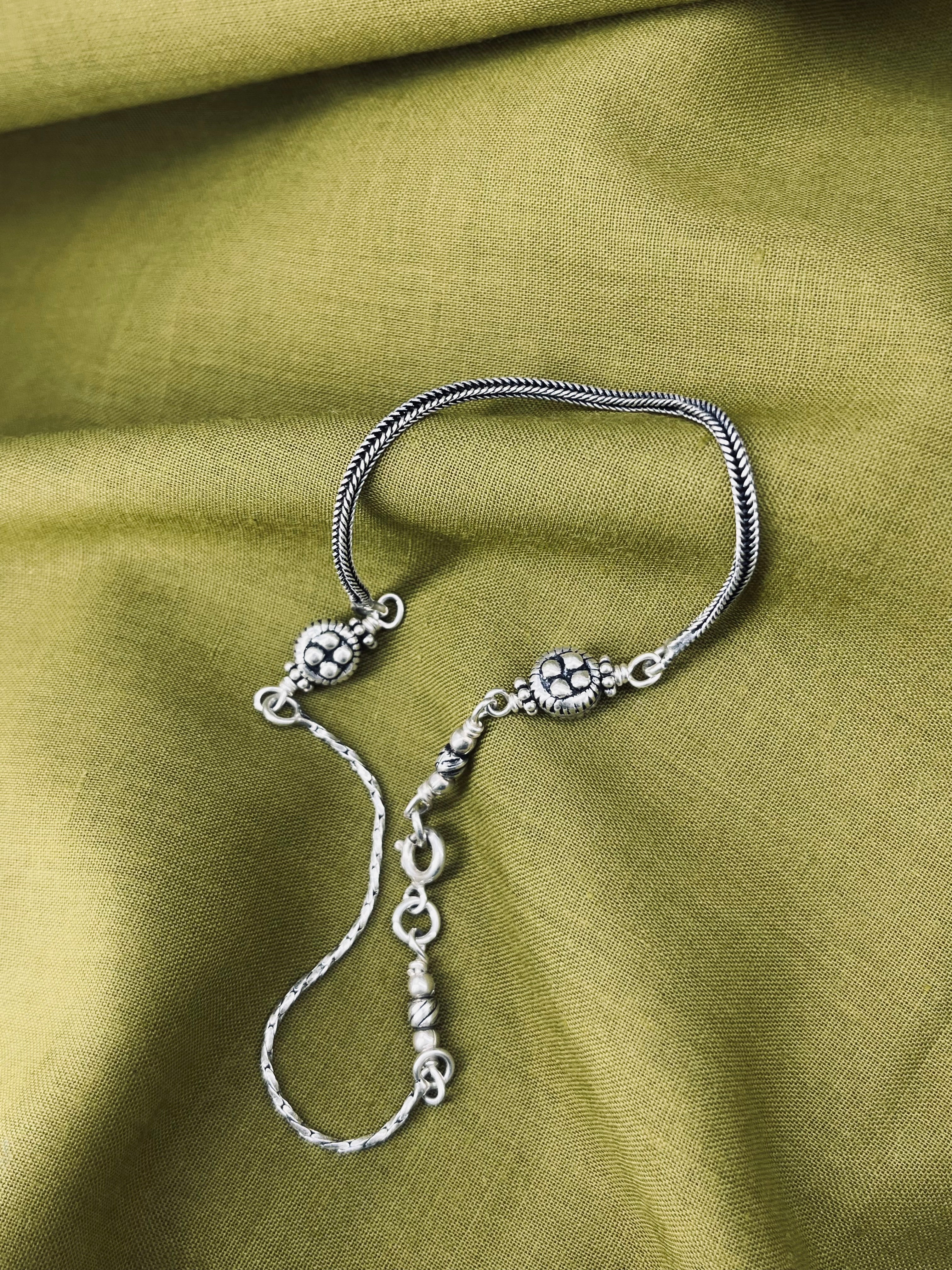 Tribal charms (dual chain) Anklet