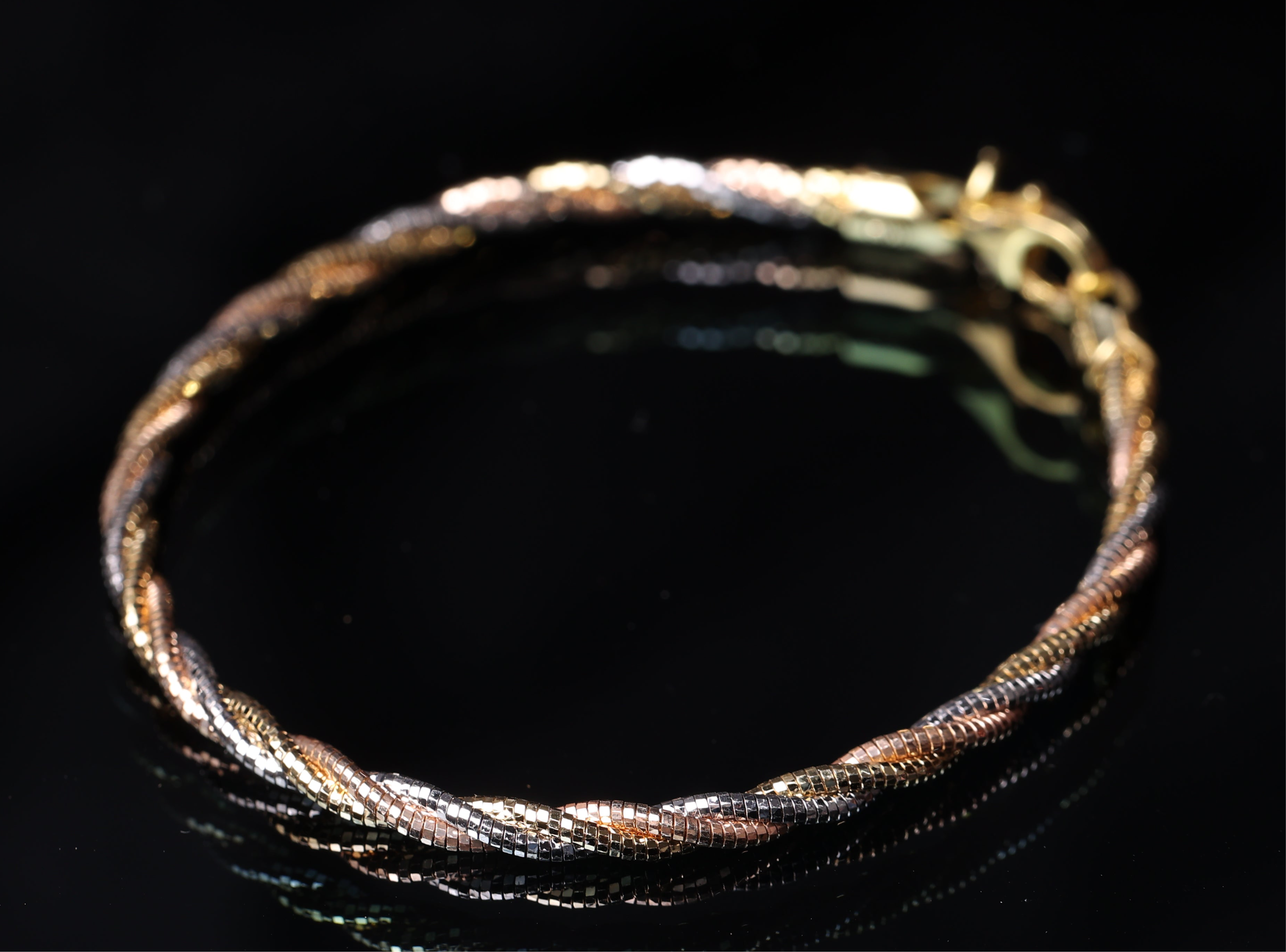 multi color spiral bracelet