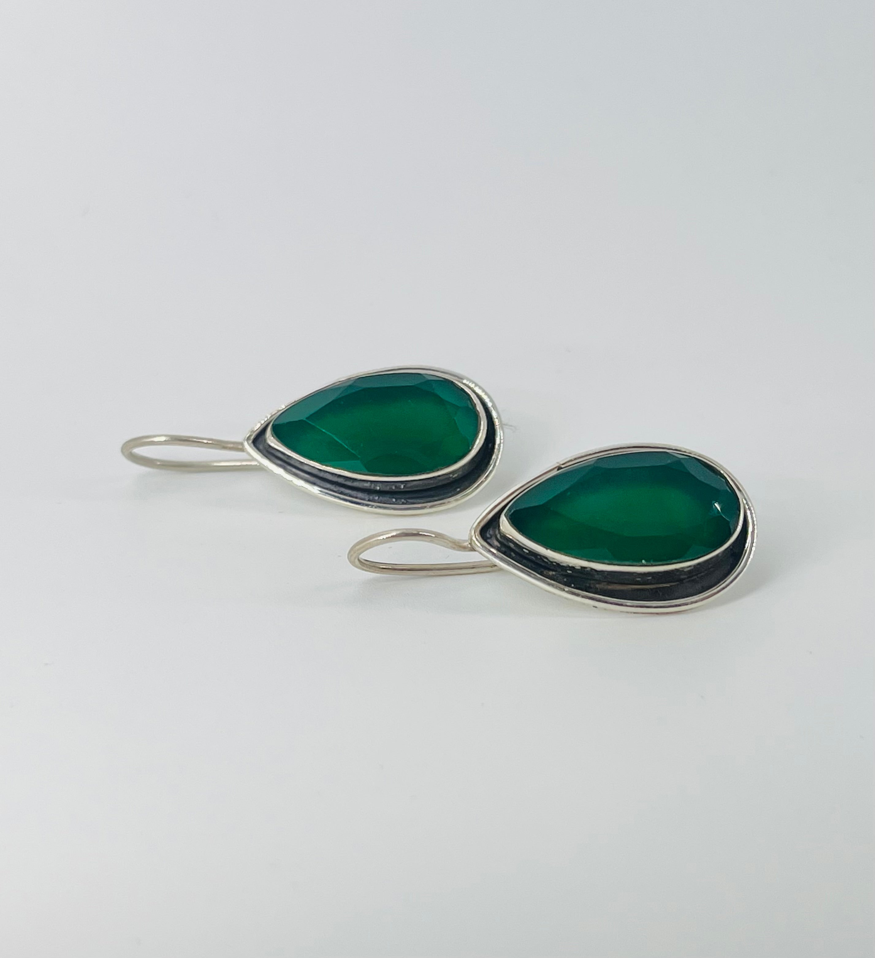 Emerald Droplet Earrings