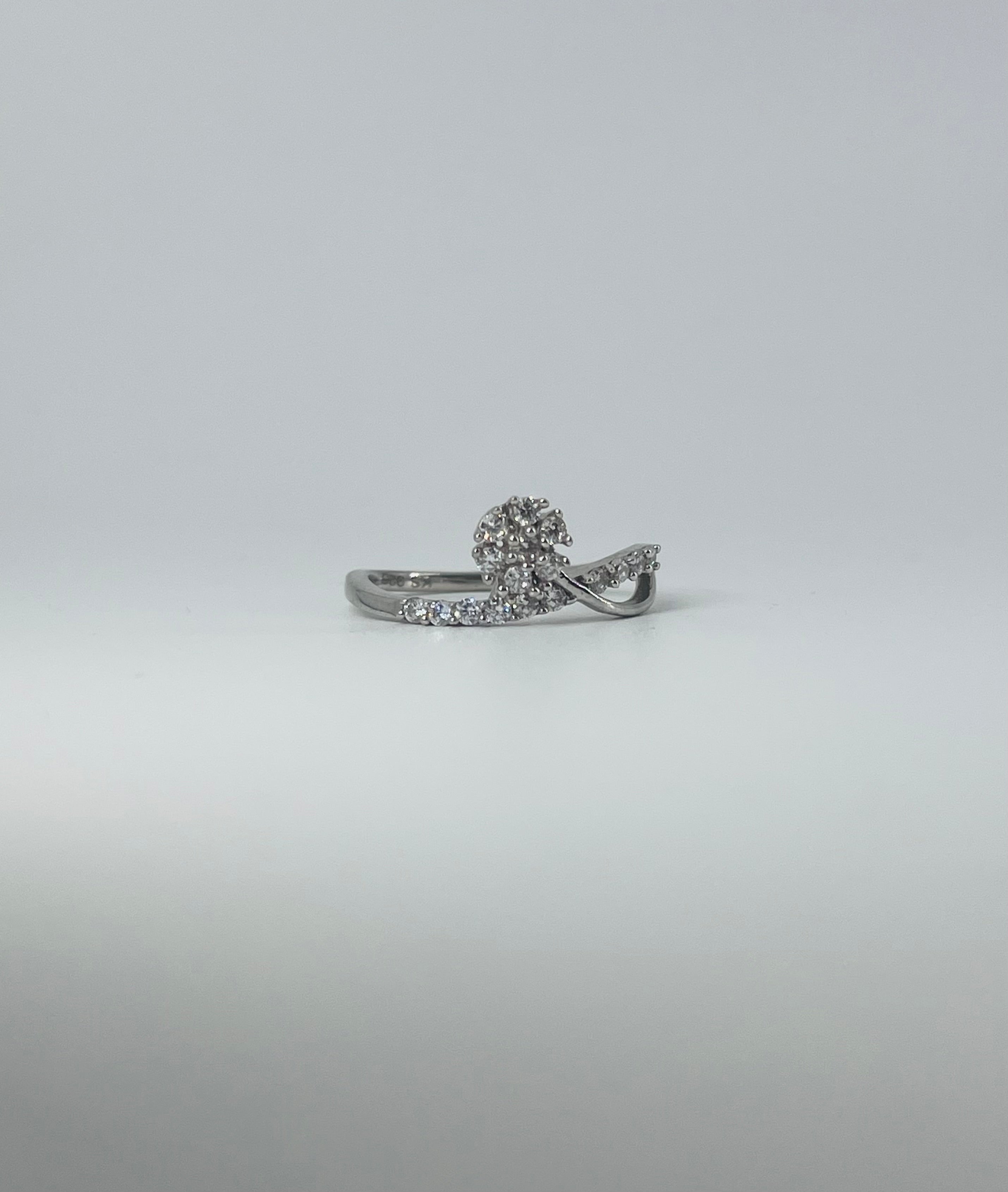 Diamond Dandelion Ring