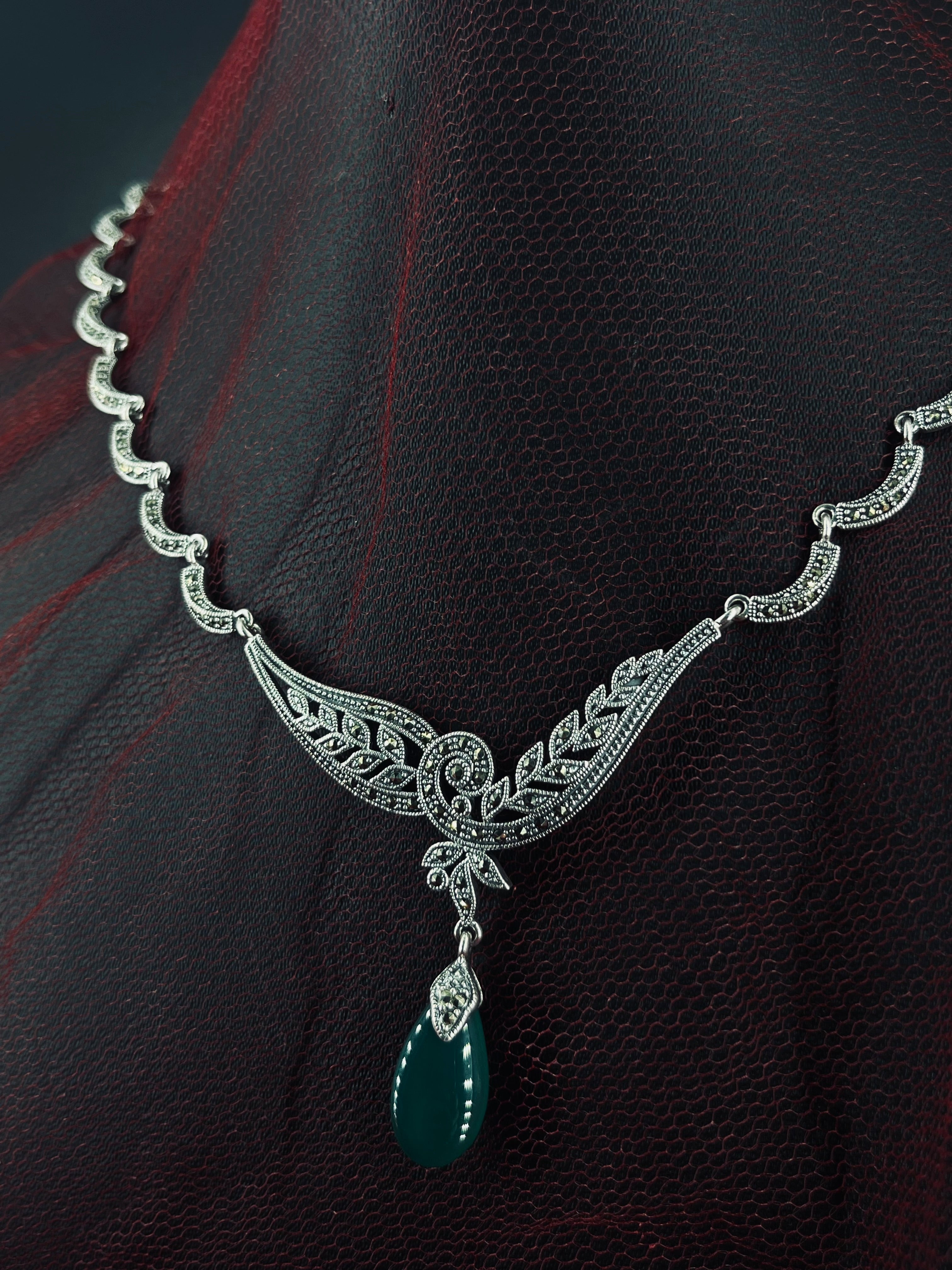 Emerald Wing Necklace