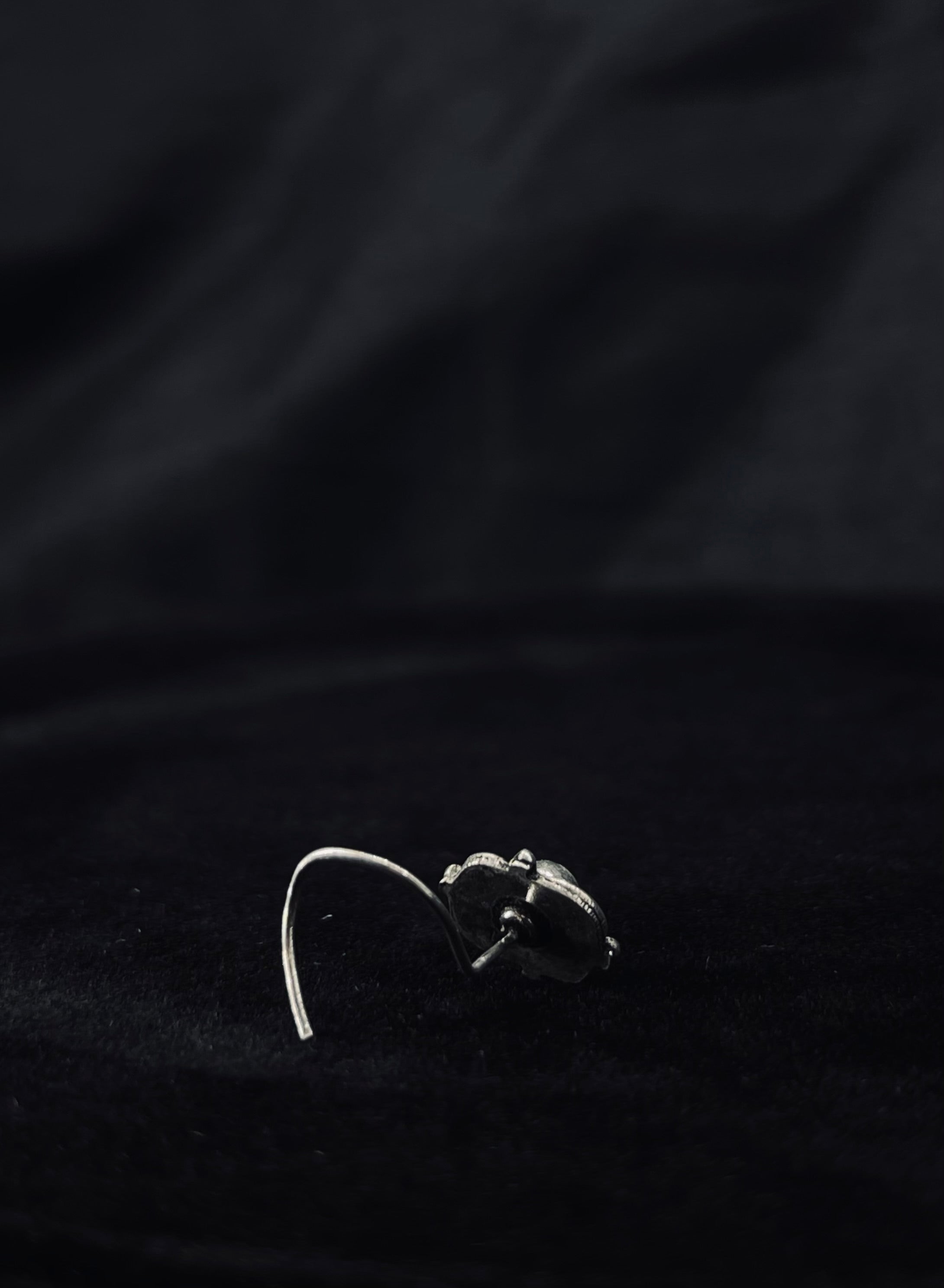 Red Coral Tribal Nose Pin